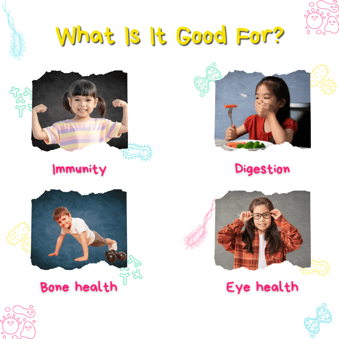 Kids Probiotics Multivitamin Gummies | Smooth Digestion, Immunity, Growth & Development