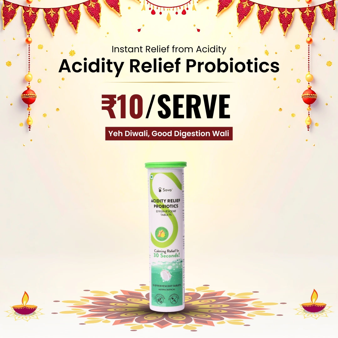 Acidity Relief Probiotics Effervescent Tablet | 30 Seconds Acidity Relief