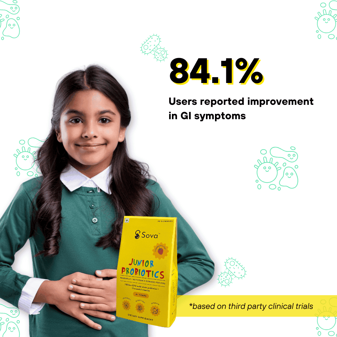 Kids Probiotics Mulit Vitamin Gummies | Smooth Digestion, Immunity, Growth & Development