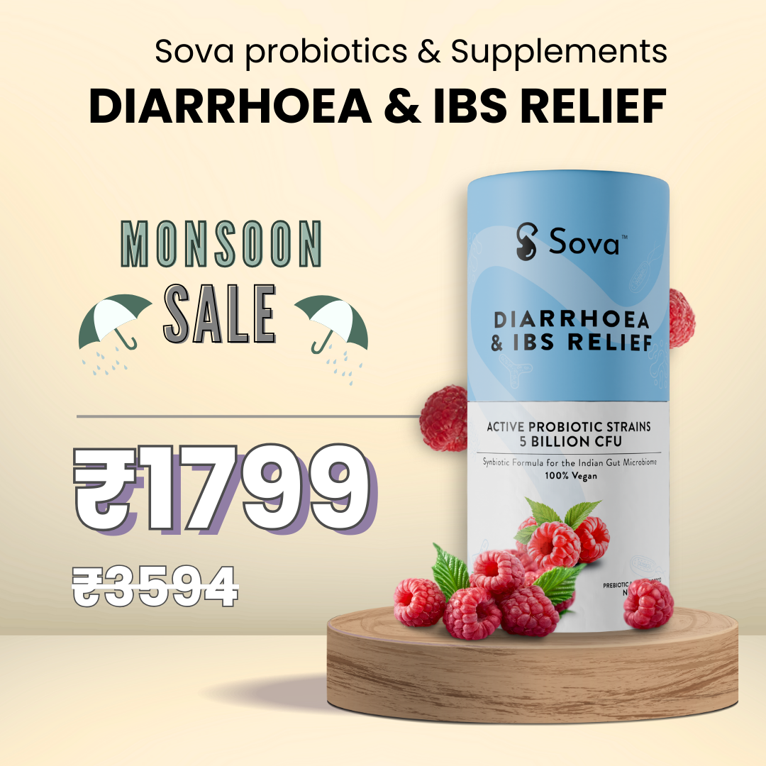 Diarrhoea & IBS Relief with Best Synbiotic Supplement