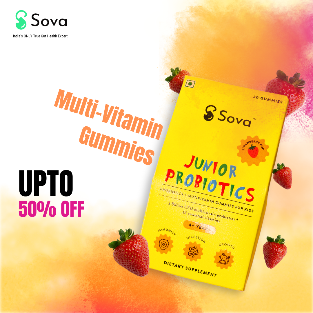 Kids Probiotics Mulit Vitamin Gummies | Smooth Digestion, Immunity, Growth & Development
