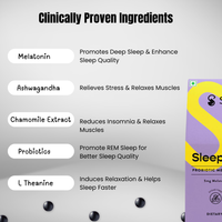 Sleep Gummies | Best Melatonin & Ashwagandha Gummies for Deep Sleep in 30 Minutes