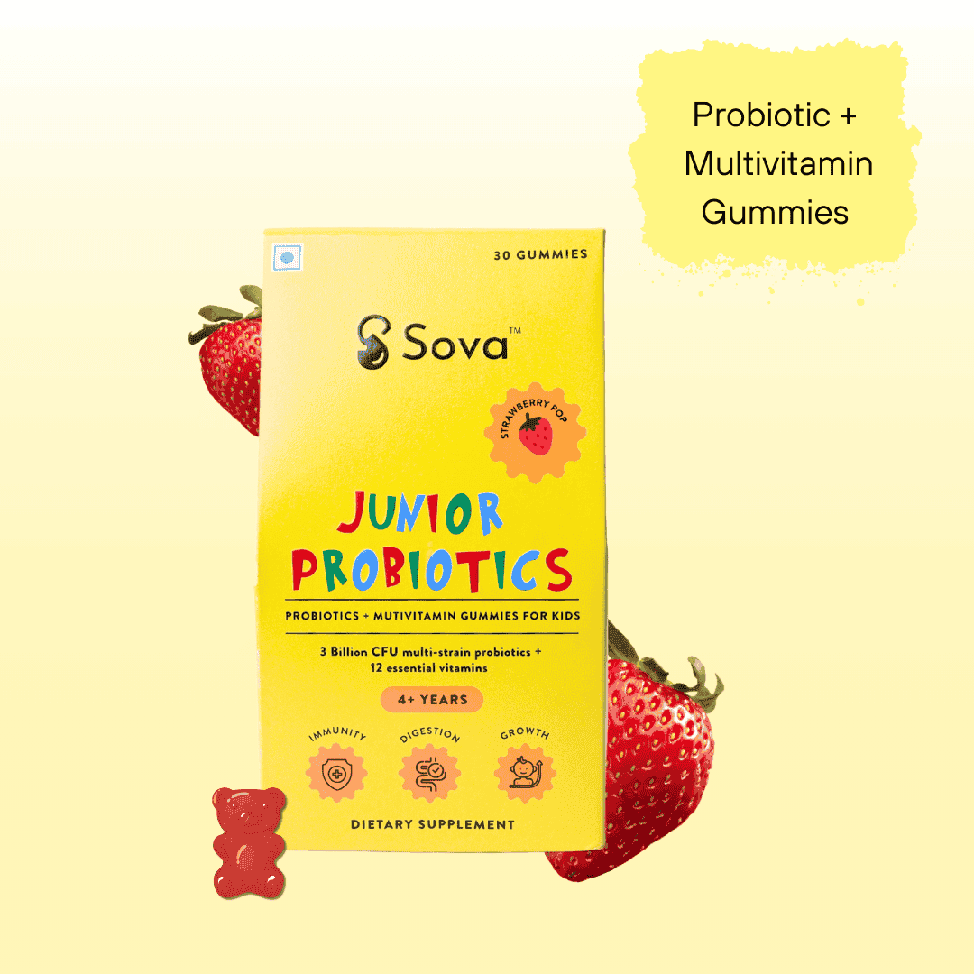 Kids Probiotics Mulit Vitamin Gummies | Smooth Digestion, Immunity, Growth & Development